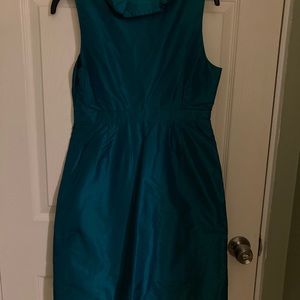 J Crew teal dress.